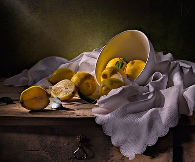Venkovské zátiší s citrony od Svetlana L
