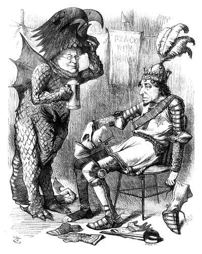 Svatý Jiří a drak po představení, 1878. od Swain
