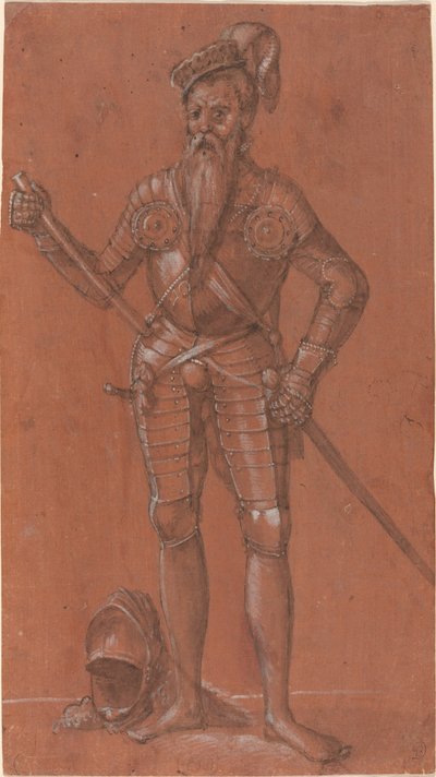 Muž v brnění od Swiss 16th Century