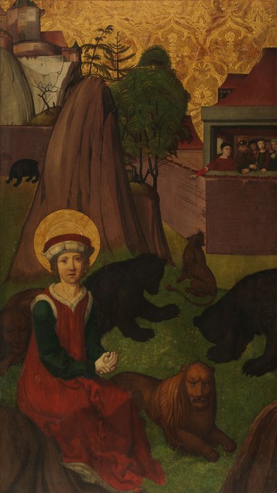 Svatý Agapitus z Praeneste v Aréně, int. Stětí svatého Agapita..., c1500-1505. od Swiss Painter