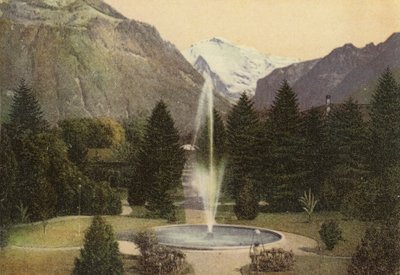 Bernská vysočina: Interlaken, Kurgarten (barevné foto) od Swiss Photographer