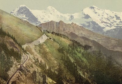 Berner Oberland: Schynige Platte, železniční trať (barevné foto) od Swiss Photographer