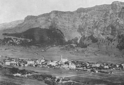 Flims et le Flimserstein (černobílá fotografie) od Swiss Photographer