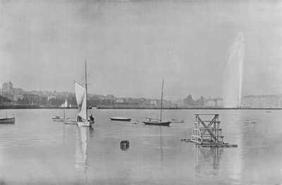 Geneve, La Rade (černobílá fotografie) od Swiss Photographer