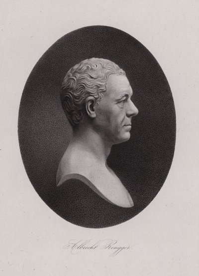 Albrecht Rengger, švýcarský lékař a druhý Landammann ze Švýcarska (rytina) od Swiss School