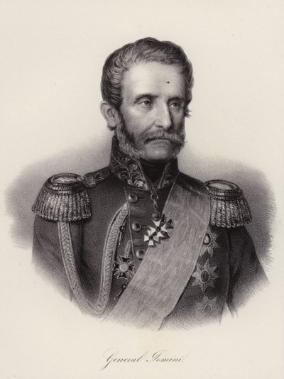Antoine Henri, baron z Jomini, švýcarský generál a vojenský historik (rytina) od Swiss School