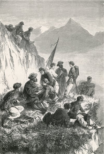 Studenti botaniky v horách od Swiss School
