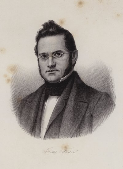 Dr Jonas Furrer, švýcarský politik (rytina) od Swiss School