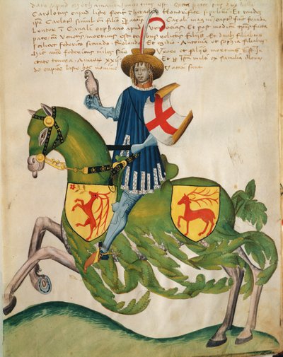 Federico Capodilista z rodu Transelgardi (tempera na pergamenu) od Swiss School