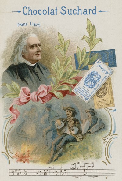 Franz Liszt , rakouský skladatel a hudebník od Swiss School