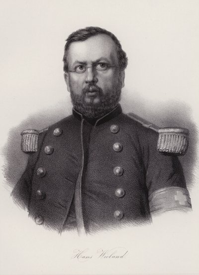 Hans Wieland, švýcarský voják (rytina) od Swiss School