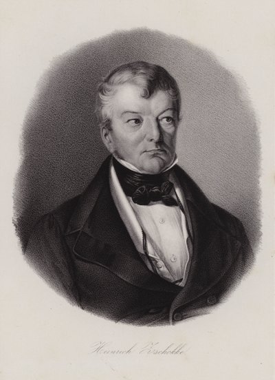 Heinrich Zschokke, švýcarský autor a reformátor (rytina) od Swiss School