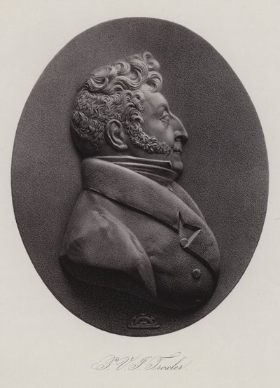 Ignaz Paul Vital Troxler, švýcarský lékař, politik a filozof (rytina) od Swiss School