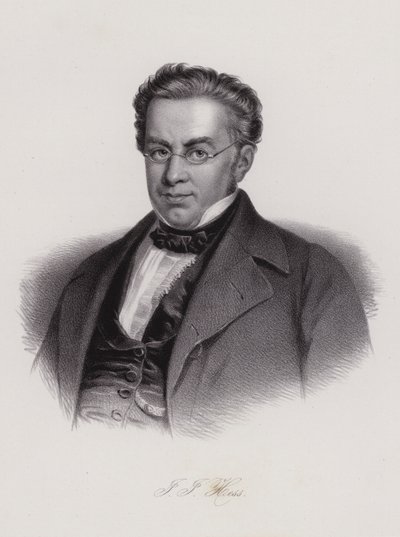 Johann Jakob Hess, švýcarský právník a politik (rytina) od Swiss School