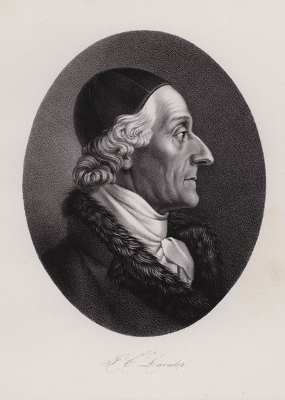 Johann Kaspar Lavater , švýcarský spisovatel a fyziognom (rytina) od Swiss School