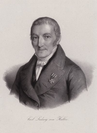Karl Ludwig von Haller, švýcarský právník (rytina) od Swiss School