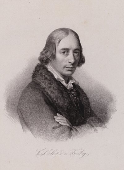 Karl von Muller-Friedberg, švýcarský politik (rytina) od Swiss School