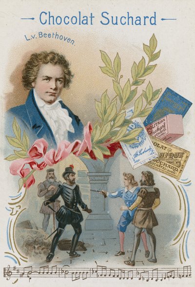 Ludwig van Beethoven , německý skladatel a klavírista od Swiss School
