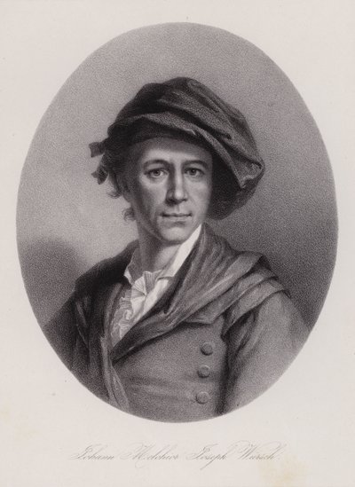 Melchior Wyrsch , švýcarský umělec (rytina) od Swiss School