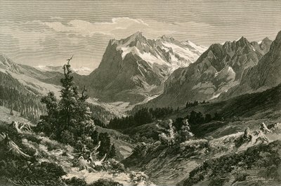 Poblíž Grindelwald, Berner Oberland od Swiss School