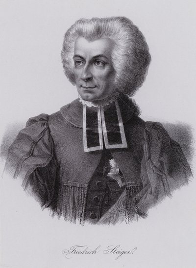 Niklaus Friedrich von Steiger, švýcarský politik (rytina) od Swiss School