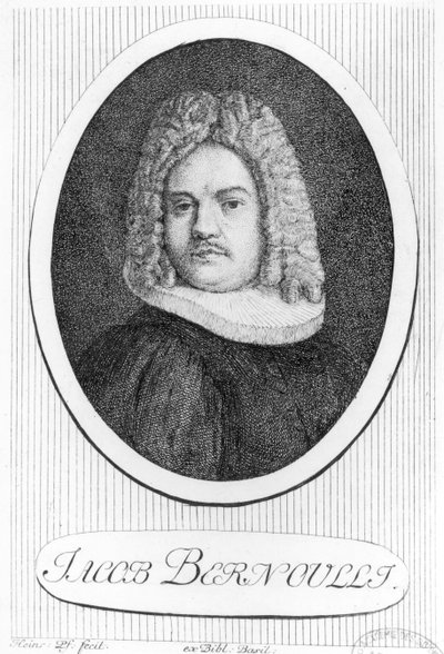 Portrét Jacquese Bernoulliho (1654-1705) od Swiss School