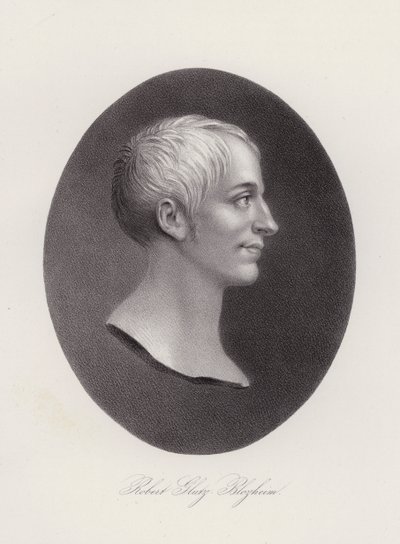 Robert Glutz-Blotzheim , švýcarský knihovník a historik (rytina) od Swiss School