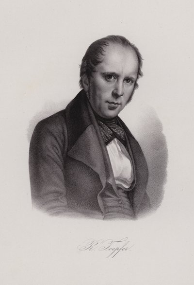 Rodolphe Topffer , švýcarský učitel a umělec (rytina) od Swiss School