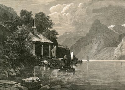 Tells Chapel na Tellenplatte, Bay of Uri od Swiss School