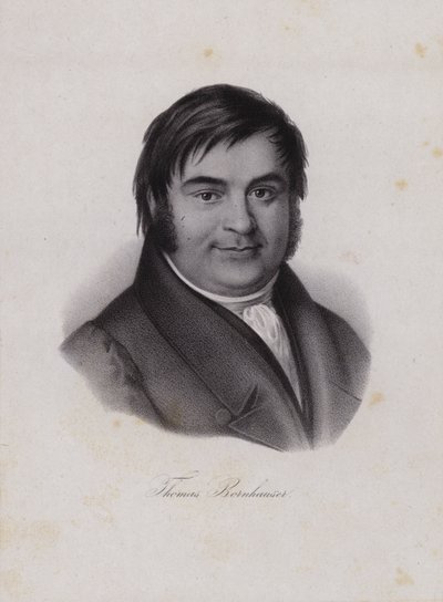 Thomas Bornhauser, švýcarský teolog (rytina) od Swiss School