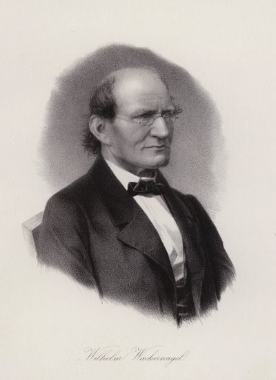 Wilhelm Wackernagel, německo-švýcarský filolog (rytina) od Swiss School