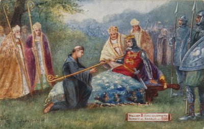 William II., který uděluje prvenství Anselmovi, 1093 od Sydney Herbert