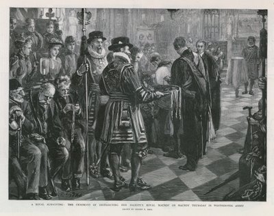 Královská almužna (rytina) od Sydney Prior Hall