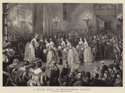 Státní ples v Buckinghamském paláci od Sydney Prior Hall