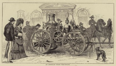 Americký parní požární motor od Sydney Prior Hall