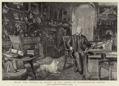 H R H Princ z Walesu ve své studii v Marlborough House od Sydney Prior Hall