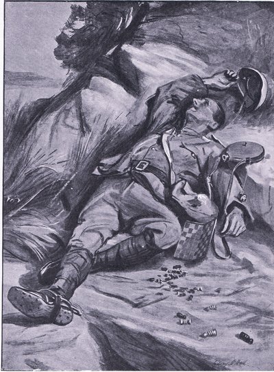 Pouze pěšec, z After Pretoria: The Guerilla War vydané Harmsworth Bros Limited, 1901 od Sydney Prior Hall