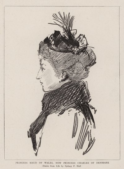 Princezna Maud z Walesu, nyní princezna Charles z Dánska od Sydney Prior Hall