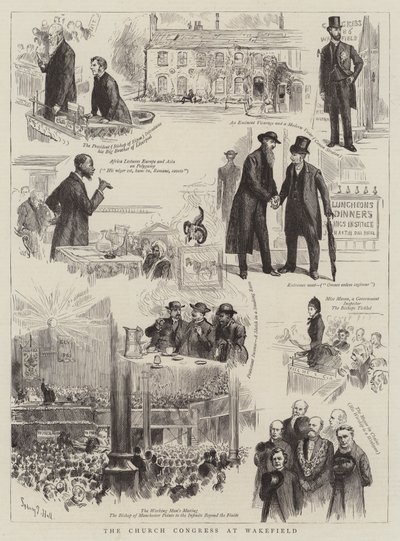 Církevní kongres ve Wakefieldu od Sydney Prior Hall