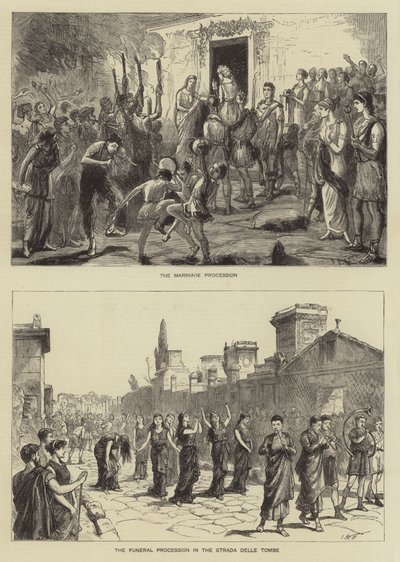 Fetes v Pompejích od Sydney Prior Hall