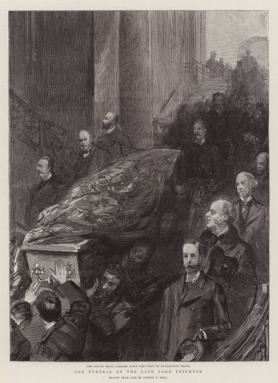 Pohřeb zesnulého lorda Leightona od Sydney Prior Hall