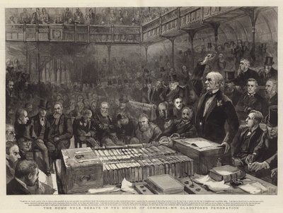 Debata o Home Rule v Dolní sněmovně, pan Gladstone