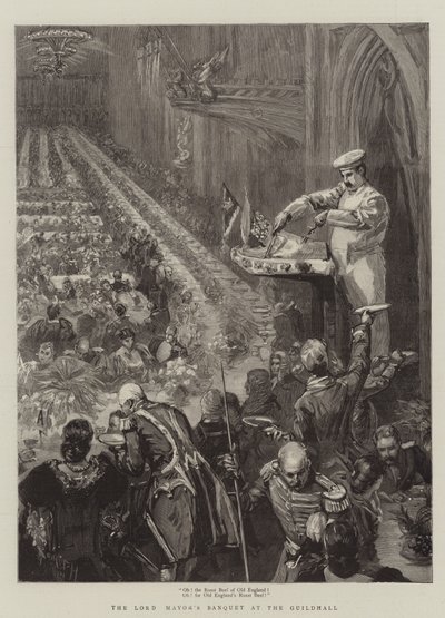 Banket primátora v Guildhall od Sydney Prior Hall