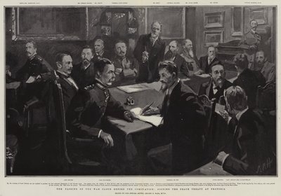 Přechod válečného mraku před korunovací, podepsání mírové smlouvy v Pretorii od Sydney Prior Hall