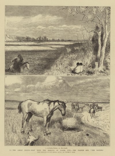 Na Velký severozápad s markýzem z Lorne, XVII., Prairie a Skalisté hory od Sydney Prior Hall