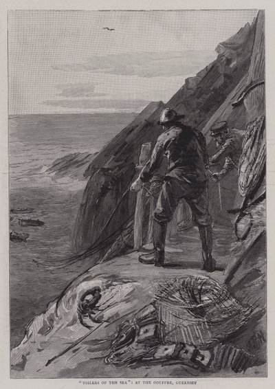 Toilers of the Sea, v Gouffre, Guernsey od Sydney Prior Hall
