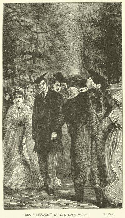 Ilustrace pro knihu Tom Brown at Oxford od Thomase Hughese od Sydney Prior after Hall