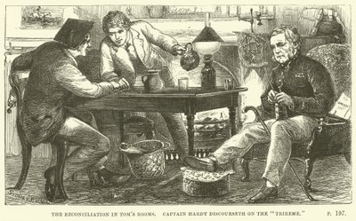 Ilustrace pro Toma Browna v Oxfordu od Thomase Hughese od Sydney Prior after Hall