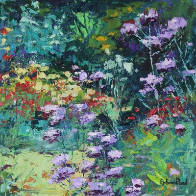 Letní potěšení, 2021 (olej na plátně) od Sylvia Paul