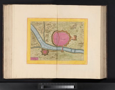 Pohled na výběžek Cádiz Gades Ab Occiduis Insulae Partibus (název na objektu) od Symon Novelanus (possibly)